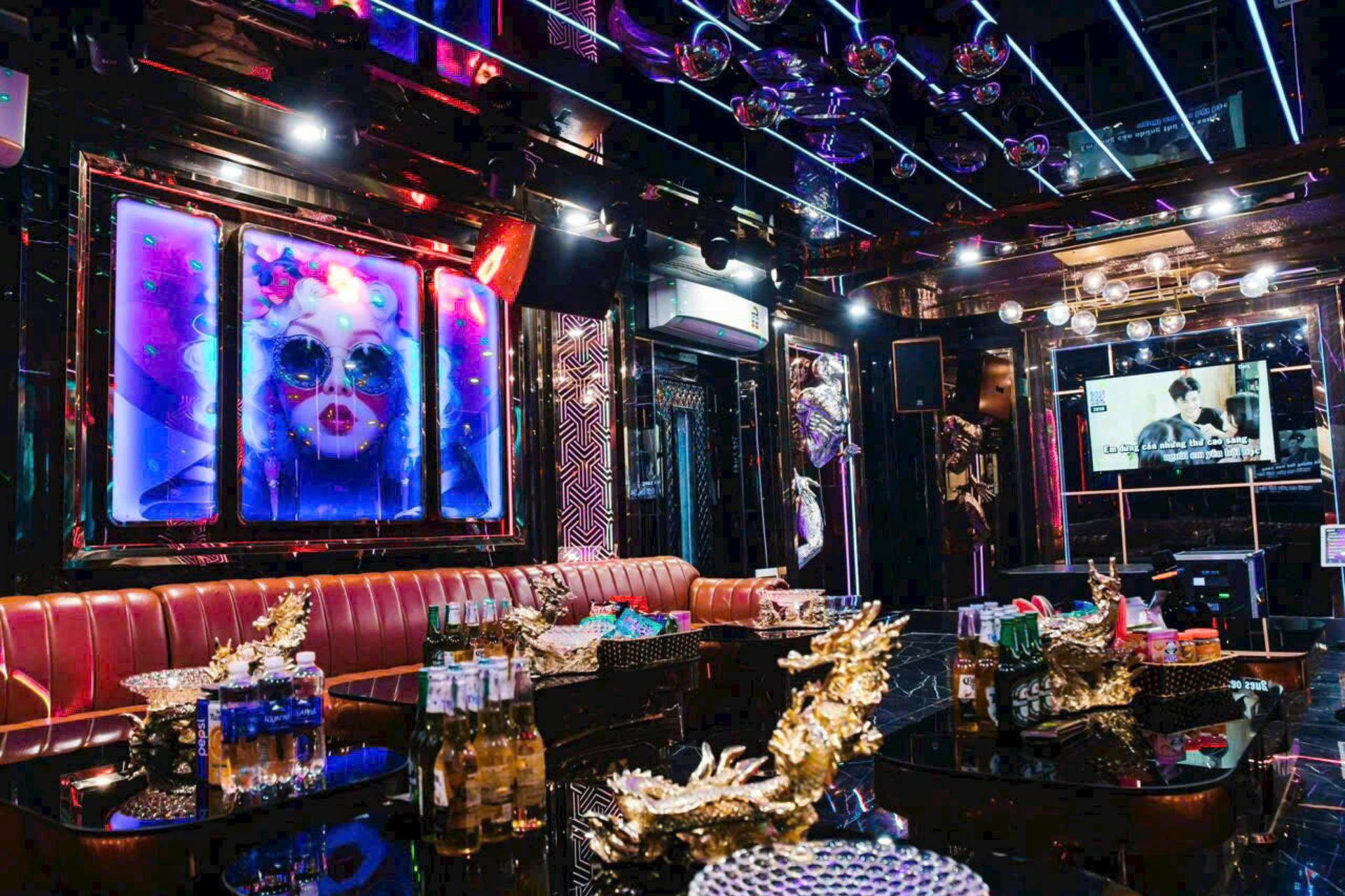 không gian phòng hát tại karaoke London