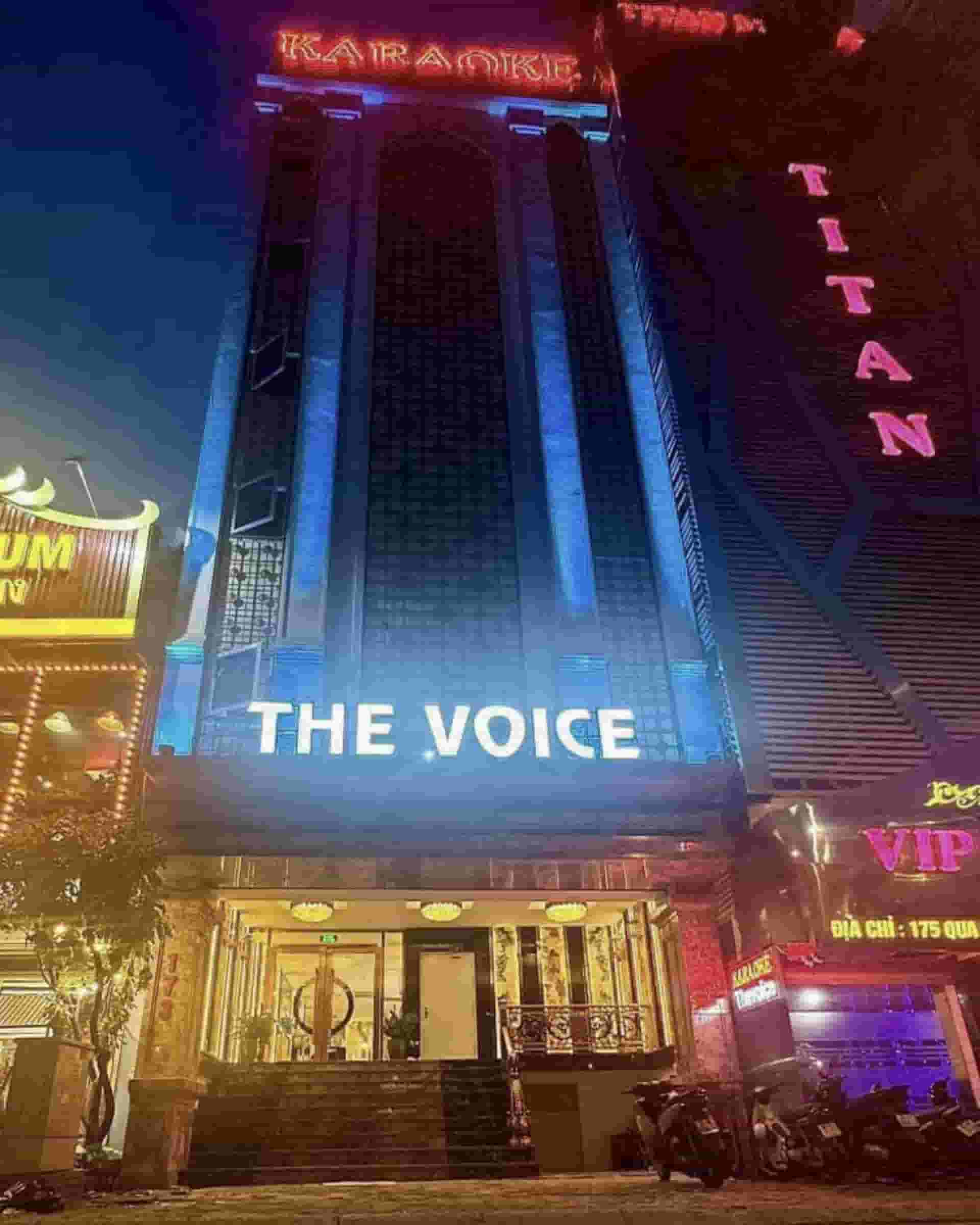 mặt tiền tại karaoke The Voice 173 Quan Hoa