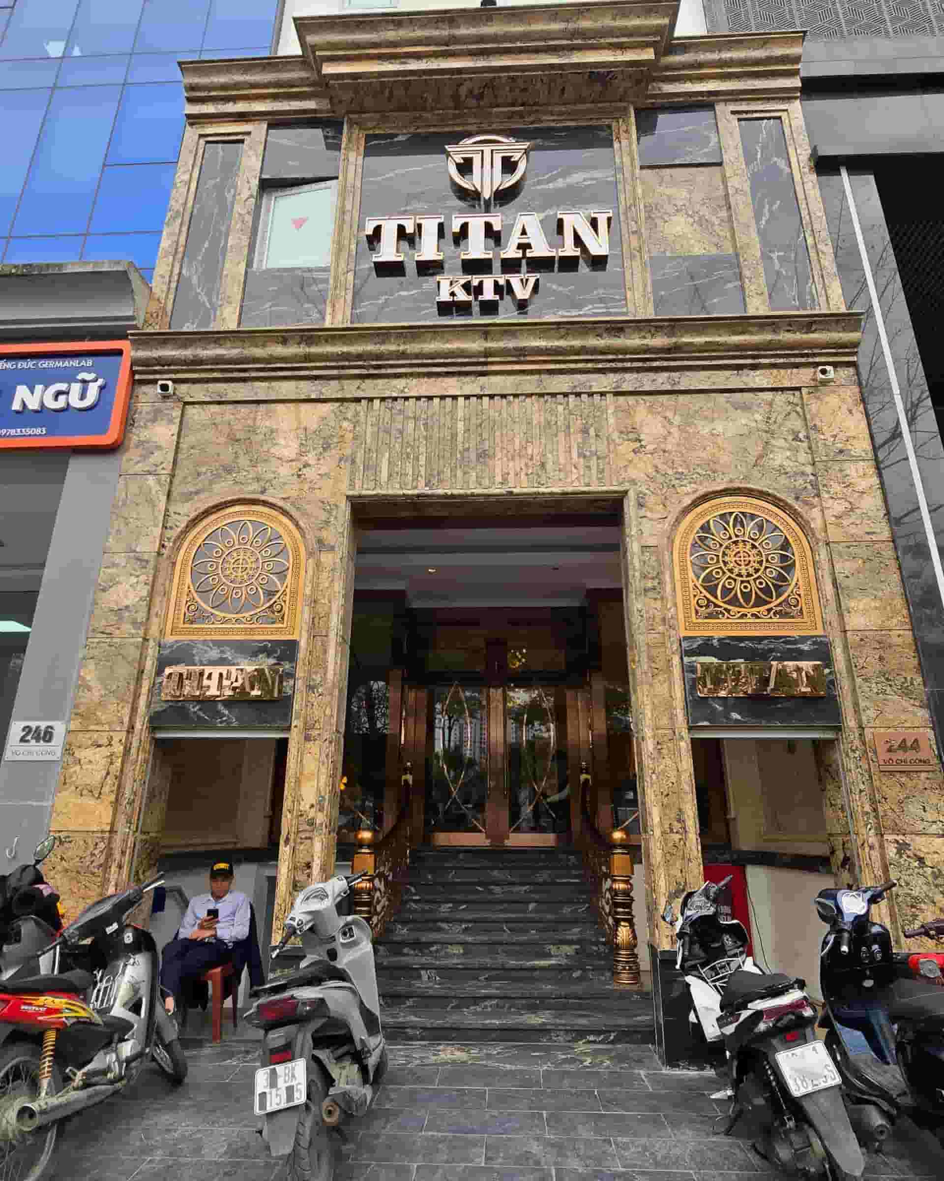 vị trí mặt tiền của karaoke Titan Club 244 Võ Chí Công